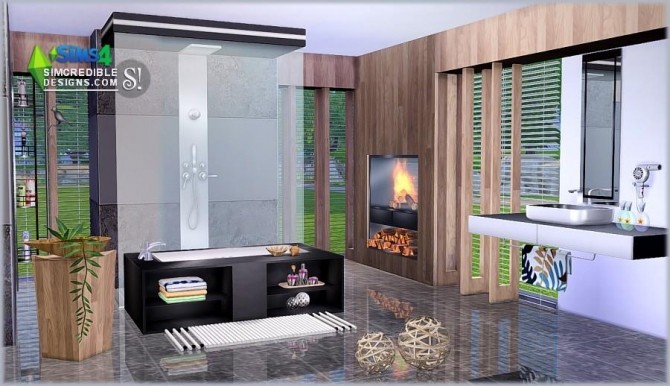 Sims 4 Modernism Add Ons & Bathroom at SIMcredible! Designs 4