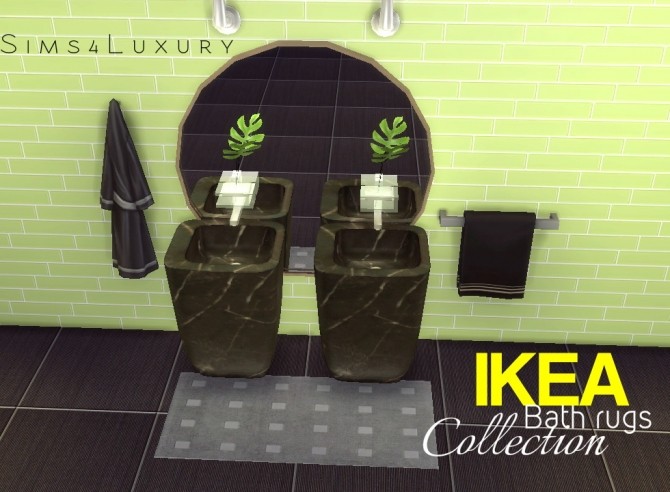 Sims 4 IKEA bath rugs collection at Sims4 Luxury