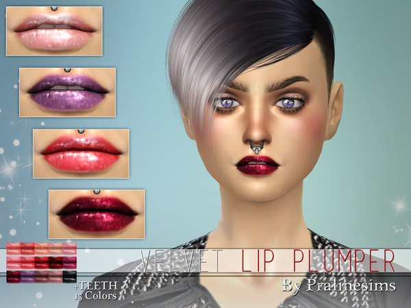 Sims 4 Velvet Lip Plumper N21 by Pralinesims at TSR