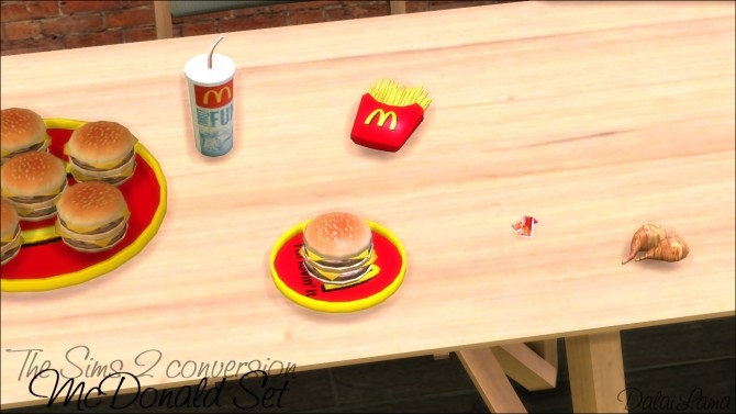 Sims 4 McDonald Set by DalaiLama at The Sims Lover
