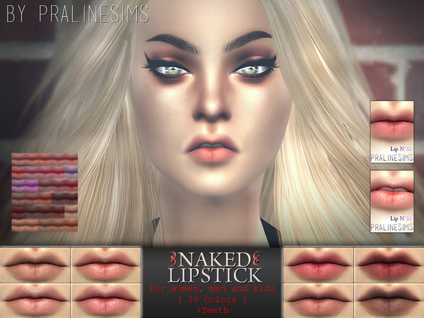 Sims 4 Lipstick N32 by Pralinesims at TSR