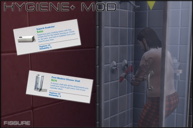 Sims 4 Hygiene+ Mod by Fissure at Mod The Sims