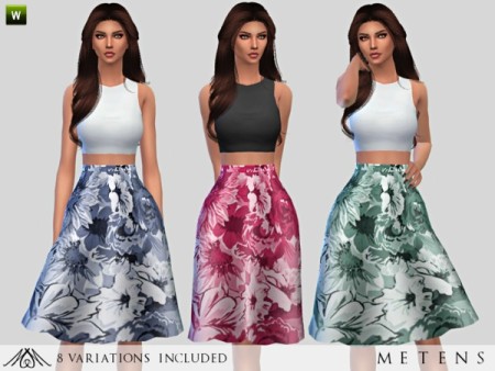 Faded Dress By Metens At Tsr » Sims 4 Updates