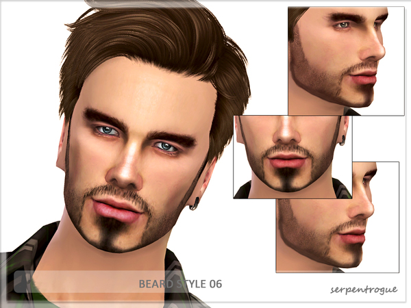 Sims 4 Beard Style 06 by Serpentrogue at TSR
