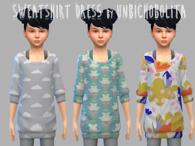 Sims 4 Sweatshirt dress at Un bichobolita