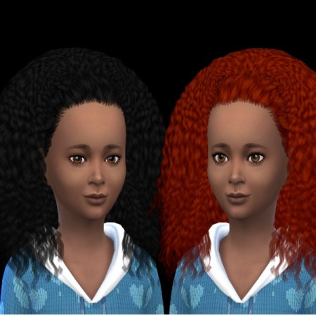 Nouk Kinky Curly hair at Dachs Sims » Sims 4 Updates