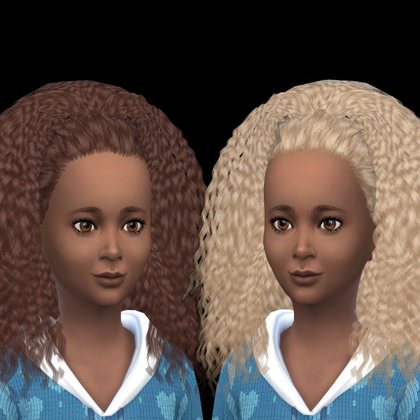 Sims 4 Nouk Kinky Curly hair at Dachs Sims