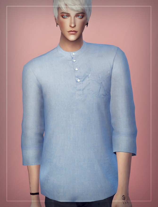 Sims 4 Henry neck shirt at SAC