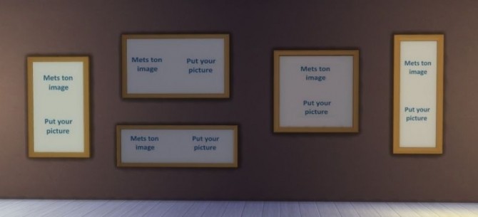 Sims 4 PUT YOUR PICTURE frames by maman gateau at Sims Artists