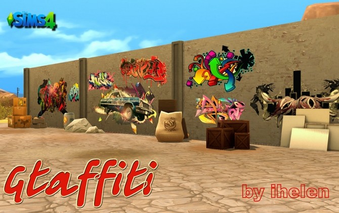 Sims 4 Graffiti at ihelensims