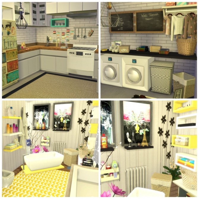 Sims 4 Colored House at Dinha Gamer