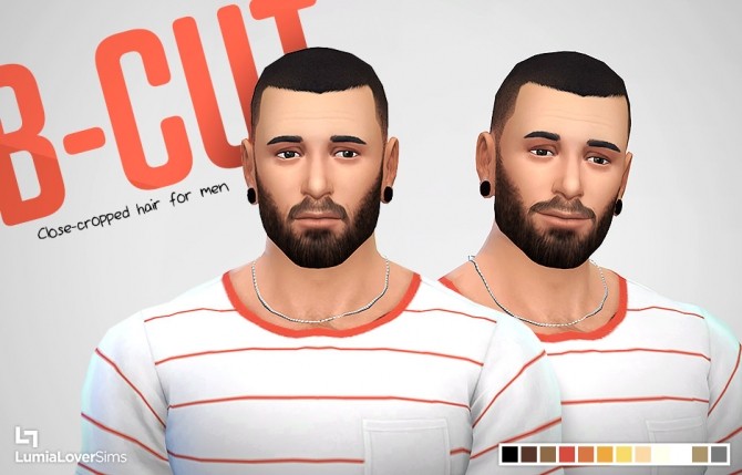 Sims 4 Buzz cut close cropped hair at LumiaLover Sims