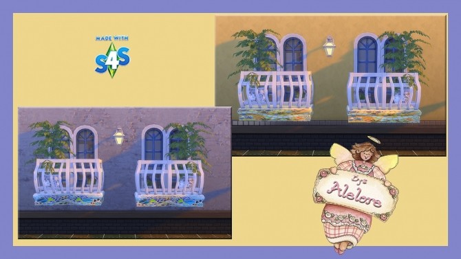 Sims 4 MOSAIC BALCONY at Alelore Sims Blog