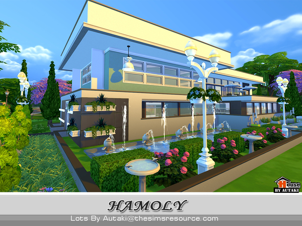 Sims 4 The Hamoly house by autaki at TSR