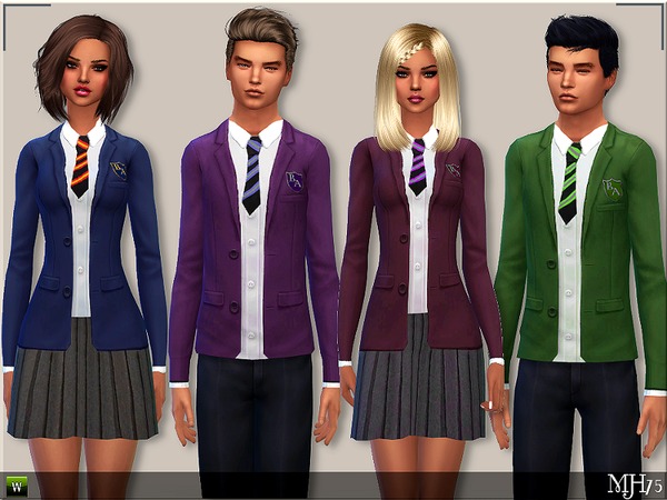 Sims 4 School Uniform by Margeh 75 at TSR