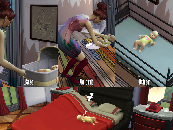 Sims 4 Baby and Crib by Kiolometro at TSR
