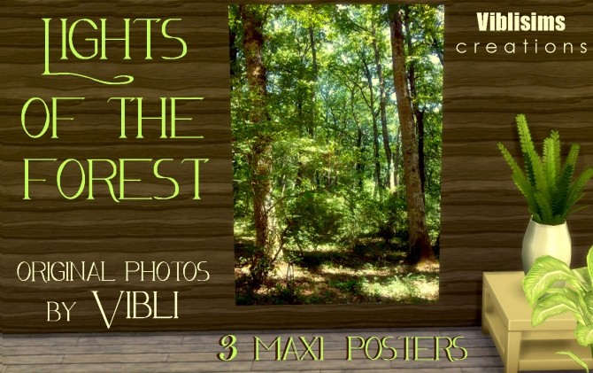 Sims 4 Lights Of The Forest Maxi Posters by ciaolatino38 at Mod The Sims