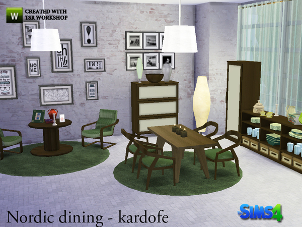 Sims 4 Nordic diningroom by kardofe at TSR