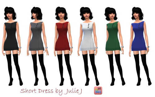 Sims 4 Short Dress at Julietoon – Julie J