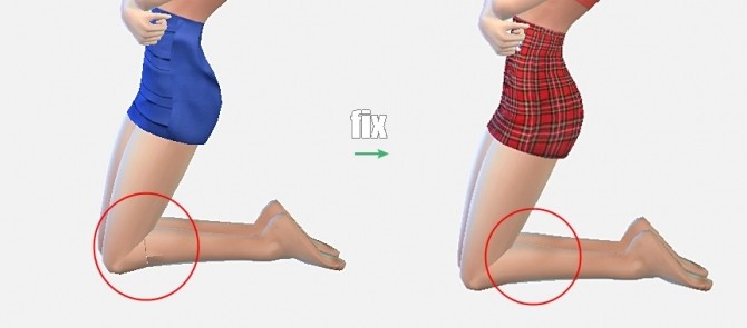Sims 4 Fix! H line tight mini skirts & GBL h line mini skirt at Marigold