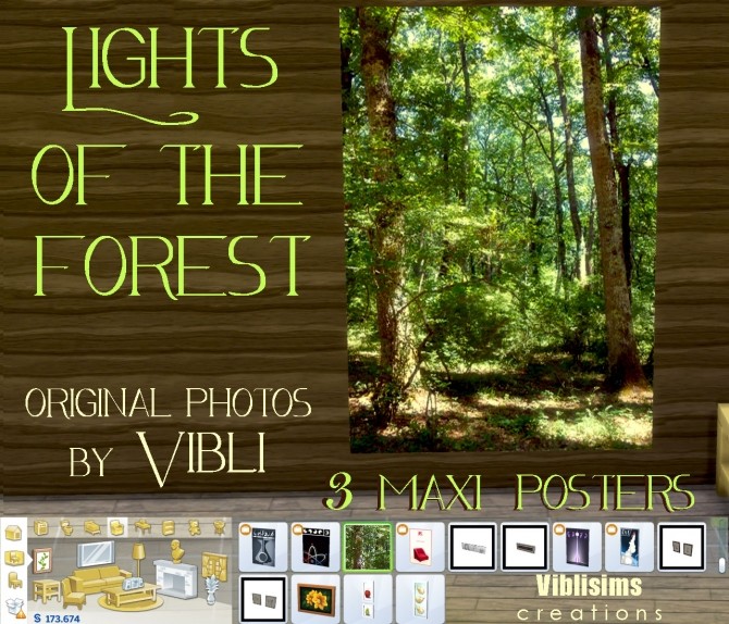 Sims 4 Lights Of The Forest Maxi Posters by ciaolatino38 at Mod The Sims