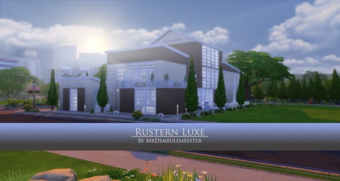 Sims 4 Rustern LUXE house by MrDemeulemeester at Mod The Sims