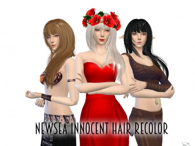 Sims 4 Hair retextures at Agatho Sims