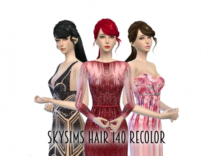 Sims 4 Hair retextures at Agatho Sims
