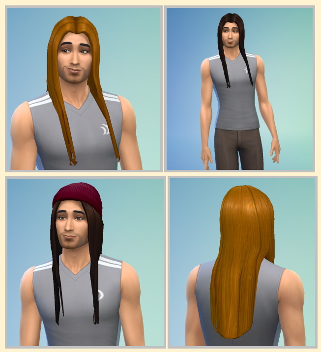 Sims 4 Very Long Hair for Men at Birksches Sims Blog