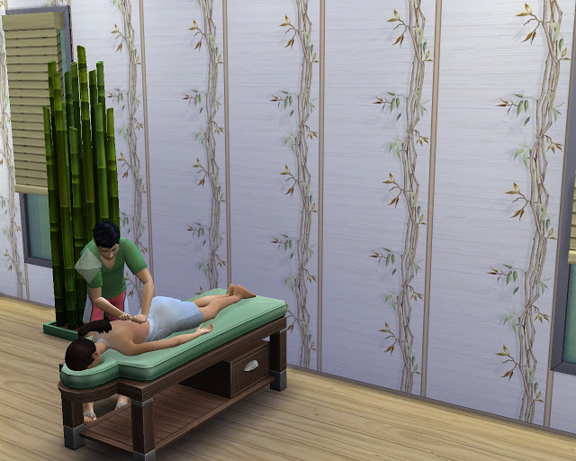 Sims 4 Bamboo wallpaper at Mara45123
