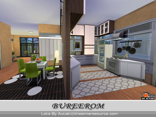 Sims 4 BUREEROM house by autaki at TSR