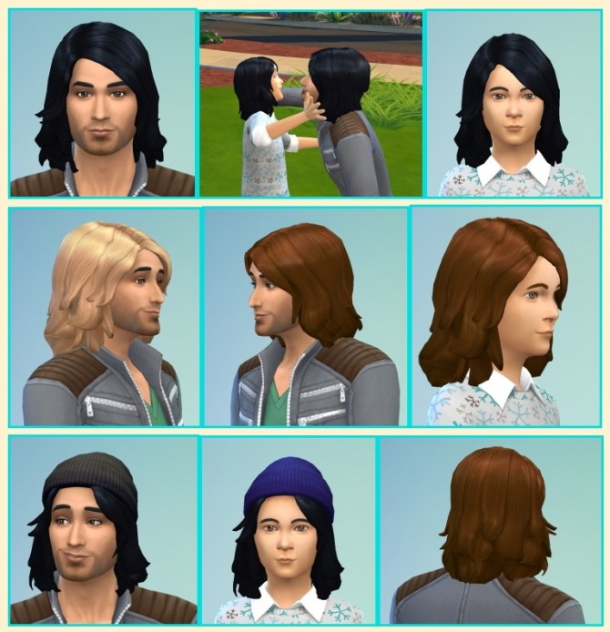 Sims 4 Gerard and Little Gerard Hair at Birksches Sims Blog