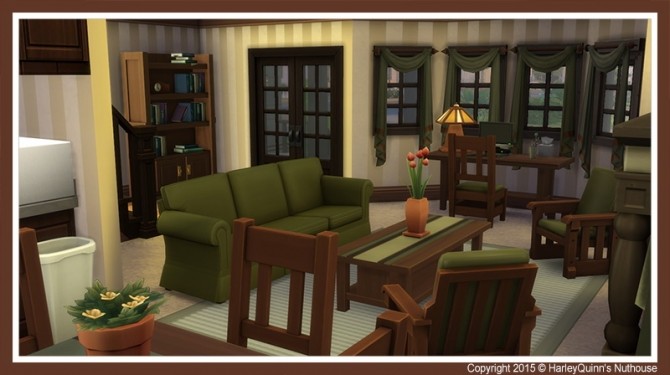 Sims 4 130 Sim Lane house at Harley Quinn’s Nuthouse