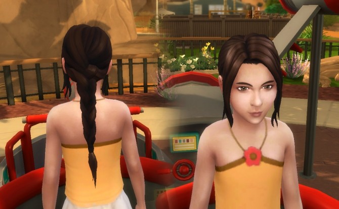 Sims 4 Simplicity Hair for Girls at My Stuff