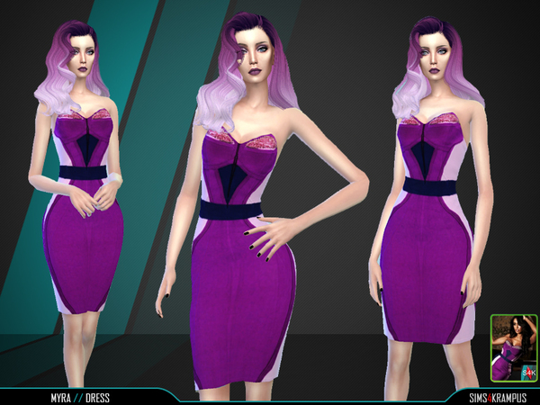 Sims 4 Myra Dress by SIms4Krampus at TSR