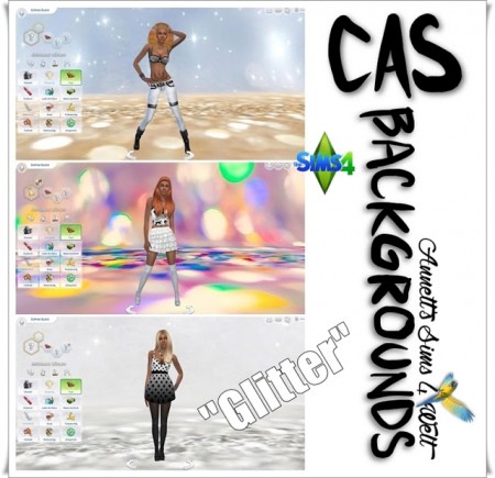 Glitter CAS Backgrounds at Annett’s Sims 4 Welt