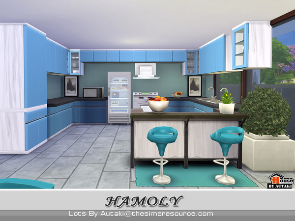 Sims 4 The Hamoly house by autaki at TSR