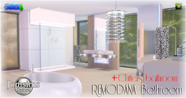 Sims 4 Remodana Bathroom + Clutters at Jomsims Creations