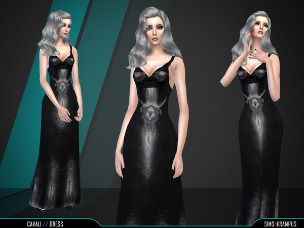 Sims 4 Cavali Dress by SIms4Krampus at TSR