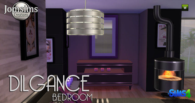 Sims 4 DILGANCE bedroom at Jomsims Creations