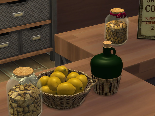 Sims 4 Country bio food Basket & Box by Kresten 22 at Sims Fans