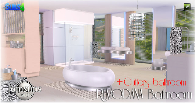 Sims 4 Remodana Bathroom + Clutters at Jomsims Creations