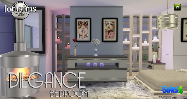 Sims 4 DILGANCE bedroom at Jomsims Creations