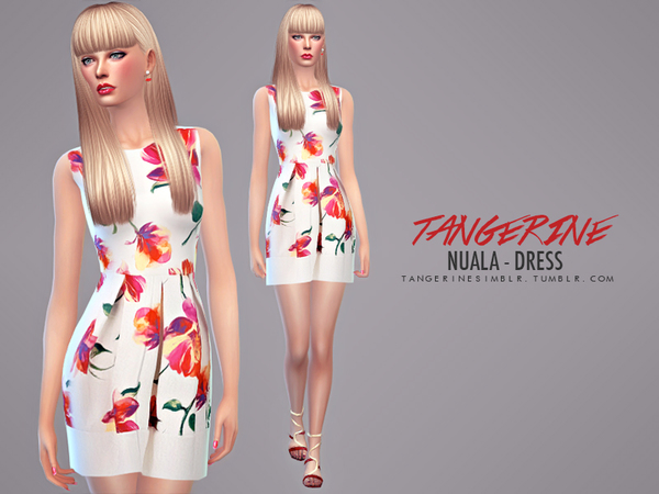 Sims 4 Nuala Dress 	by tangerine at TSR