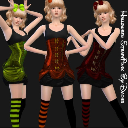 Halloween Set (hair + clothes) at Dachs Sims » Sims 4 Updates