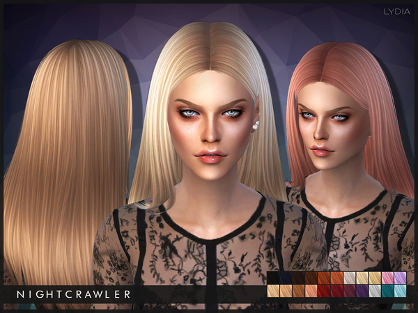 Sims 4 Lydia hair by Nightcrawler at TSR