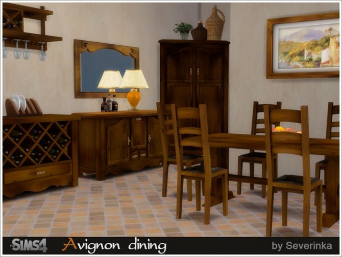 Sims 4 Avignon dining at Sims by Severinka