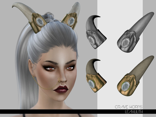 Sims 4 Crave Horns by Leah Lilith at TSR