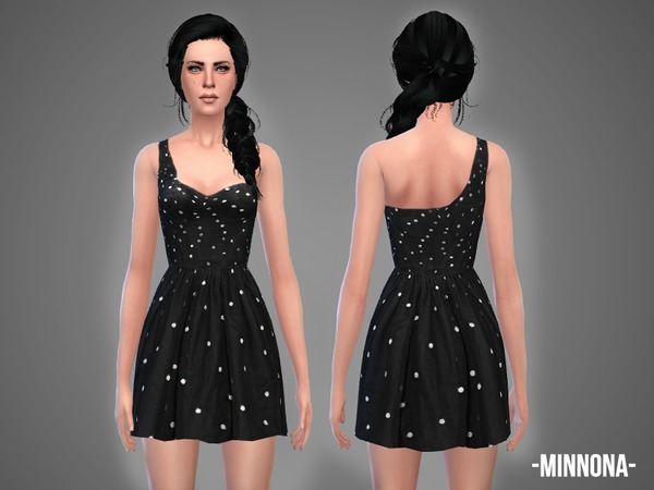 Sims 4 Minnona dress by April at TSR