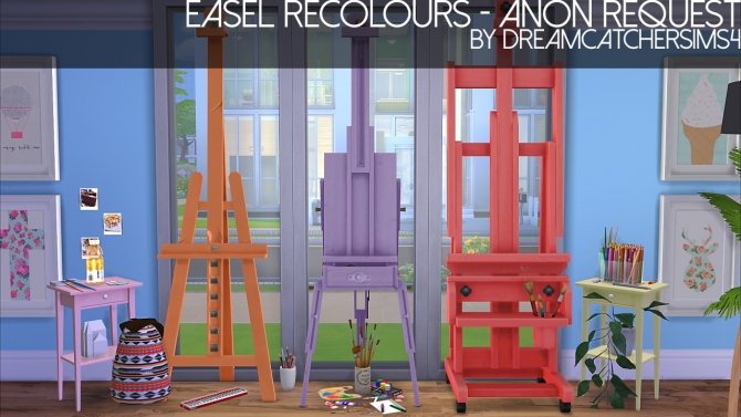 Sims 4 Easel Recolors